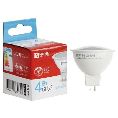 ����� ������������ �������� 9527864 IN HOME LED-JCDR-VC, 4 ��, 230 �, GU5.3, 6500 �, 320 �� 176�