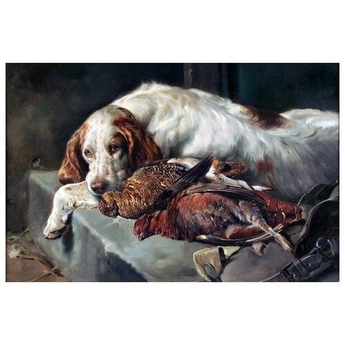       (The dog after hunting) 2   76. x 50. 2700