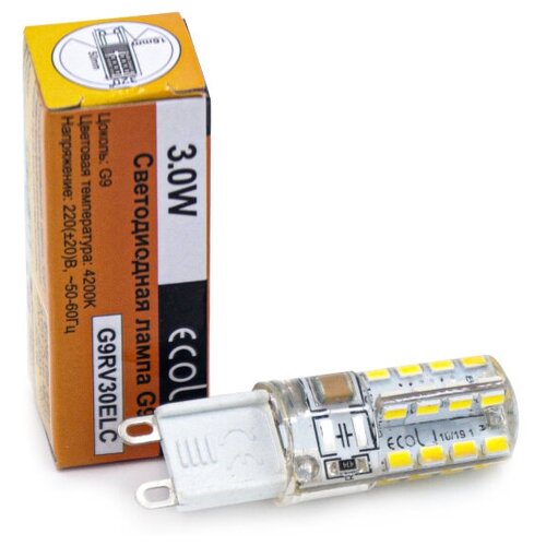   ECOLA G9 LED ,3W 4200K   ,  - 120