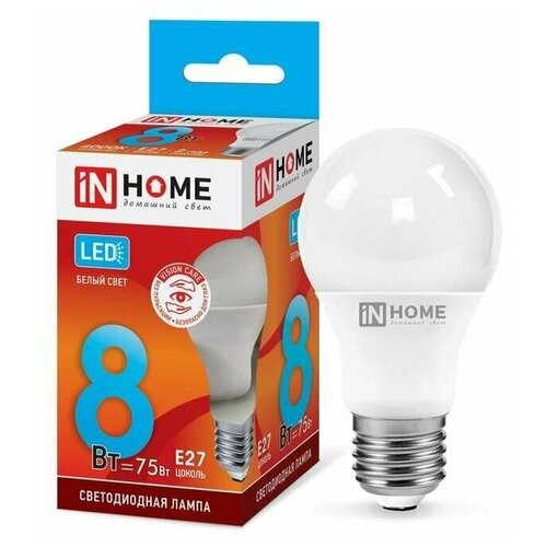 ����� ������������ LED-A60-VC 8�� 230� �27 6500� 720�� IN HOME (5 ����) (���. 4690612024042) 492�