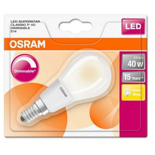  Osram / Ledvance LED SST CLAS P 40 5 W/827 E14 FR,  608  LEDVANCE