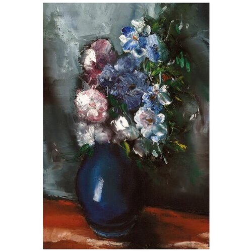        (Bouquet in blue vase) 4   40. x 59. 1940
