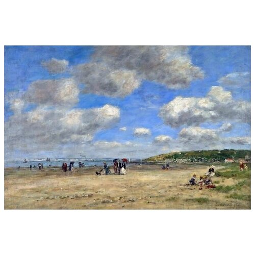     ( The Beach at Tourgeville-les-Sablons)   60. x 40. 1950