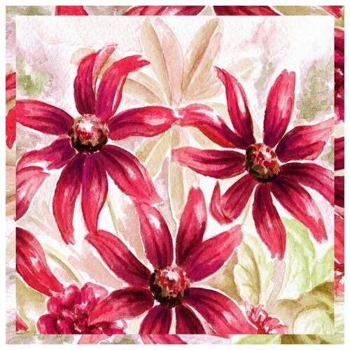       (Maroon flowers) 1 60. x 60.,  2570   