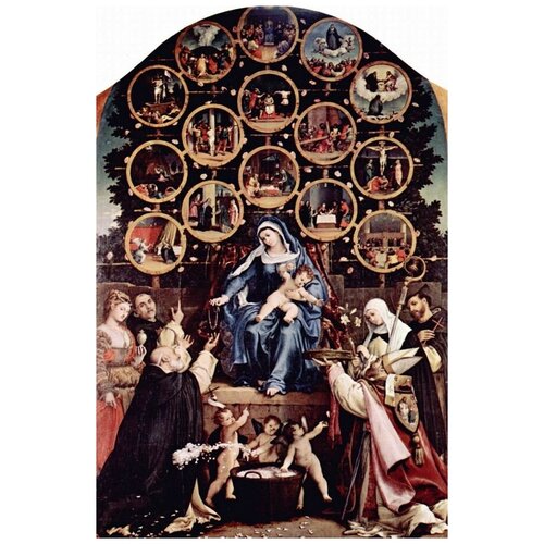       (Madonna of the Rosary)   40. x 61. 2000