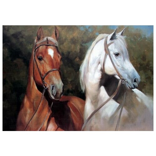������ �� ������ ������ (Horses) �25 57��. x 40��. 1880�