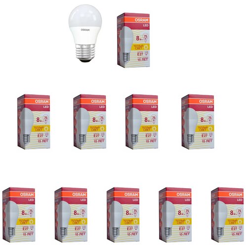 �������� ������������ OSRAM ��� P E27 8�� 220� 800�� 3000� ������ �����, �������� 10�� 1838�
