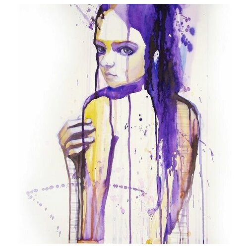        (Girl with purple hair) 2 40. x 40. 1460