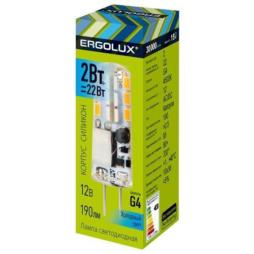   Ergolux 14345 LED-JC-2W-G4-4K 429