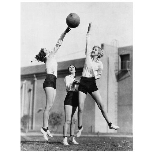        (Girls play ball) 30. x 40. 1220