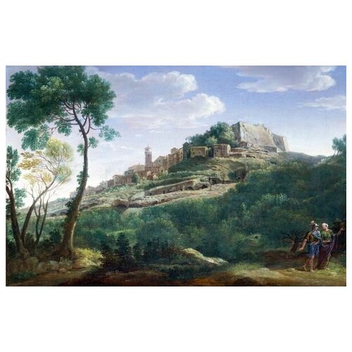          (A Landscape with an Italian Hill Town)     62. x 40. 2010