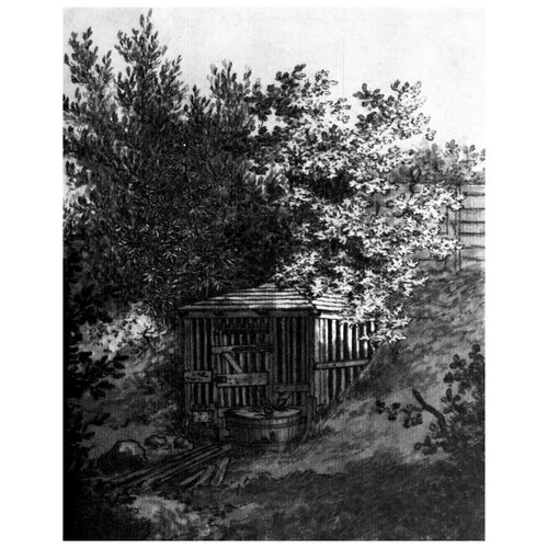       (Well in the Garden)    40. x 51. 1750
