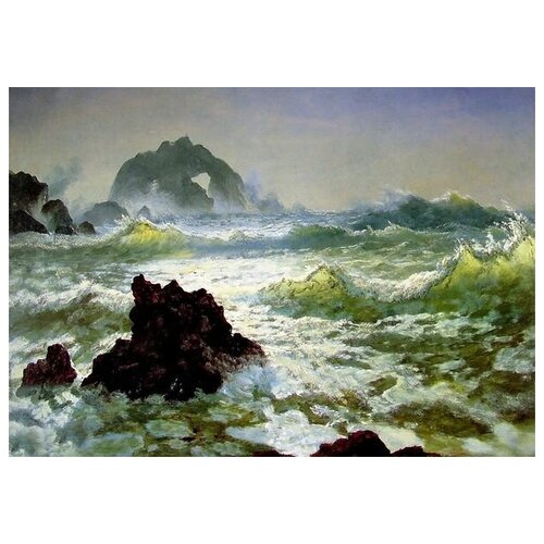       (Rocks by the Sea)   57. x 40. 1880