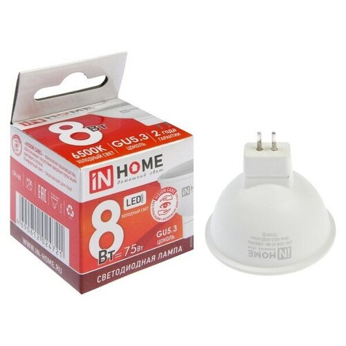 ����� ������������ IN HOME LED-JCDR-VC, GU5.3, 8 ��, 230 �, 6500 �, 720 �� 183�