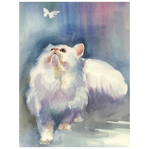       (Cat and Butterfly) 50. x 66. 2420