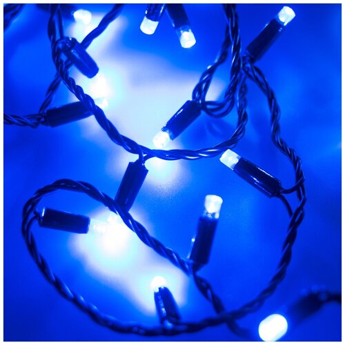   ARD-STRING-CLASSIC-10000-BLACK-100LED-FLASH BLUE (230V, 7W) (Ardecoled, IP65) 3070