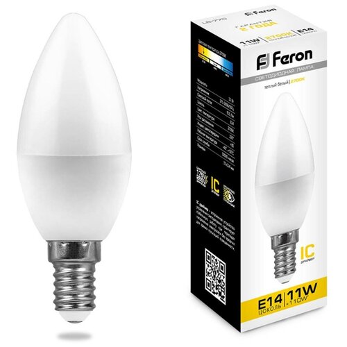�������� ������������ Feron LB-770, 25941, 11W, E14 (�������� 10 ��.) 1590�
