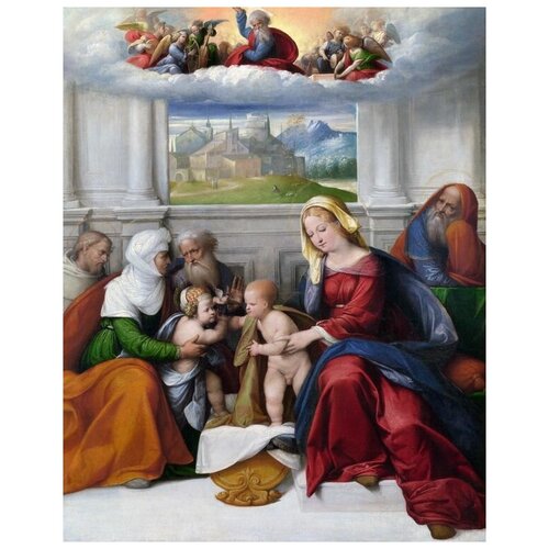        (The Holy Family with Saints)   30. x 38. 1200