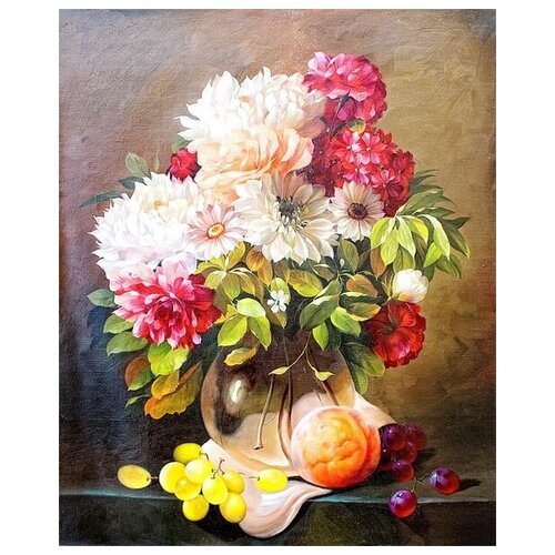       (Flowers in a vase) 33 40. x 49. 1700