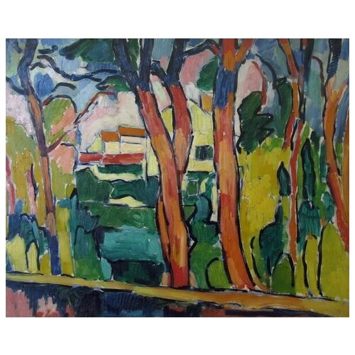       (Landscape with trees)   62. x 50. 2320