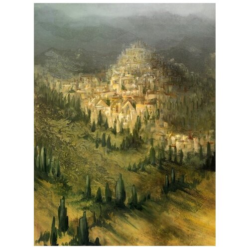       (City on a hill) 50. x 67. 2470