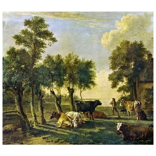        (Shepherd with cows) 1 68. x 60.,  2830   