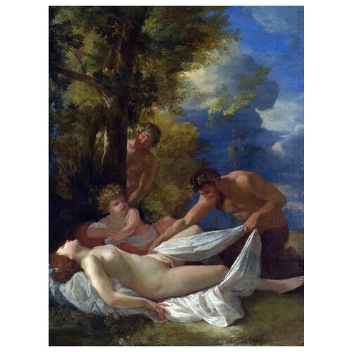       (Nymph with Satyrs)   40. x 53. 1800