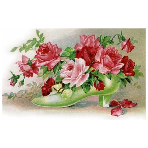     (Roses in a shoe) 47. x 30. 1390