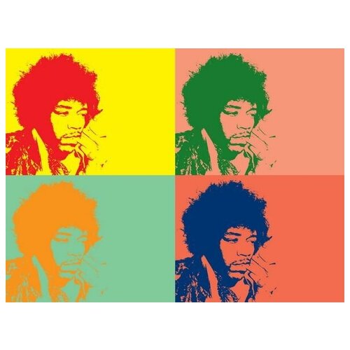      (Jimi Hendrix) 53. x 40. 1800