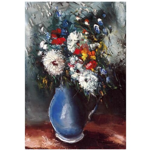        (Bouquet in blue vase) 6   40. x 58. 1930