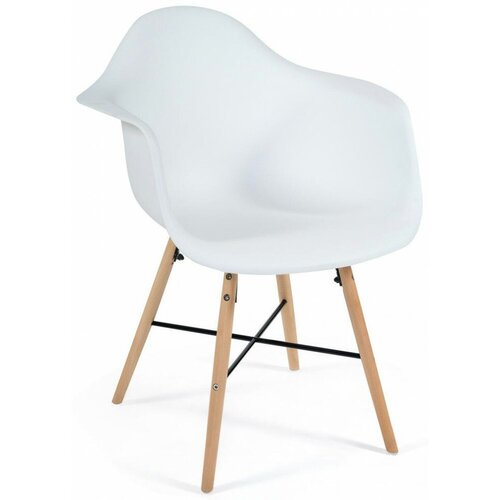  CINDY (EAMES) (mod. 919),  // , 60*62*79, /white with natural legs 5371