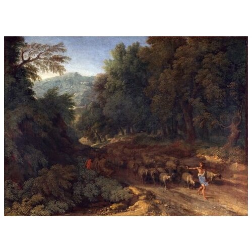          (Landscape with a Shepherd and his Flock)   54. x 40.,  1810   