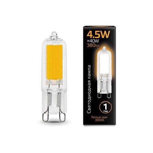 Gauss ����� G9 AC220-240V 4.5W 380lm 3000K ������ LED 2 �� (���. 107809104) 710�