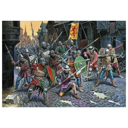      (The Hundred Years War) 72. x 50. 2590