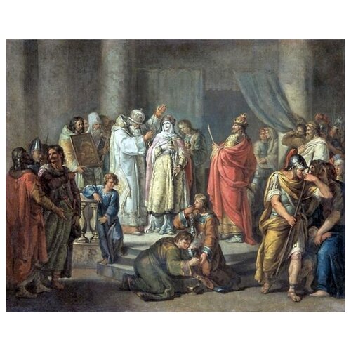         (Baptism of Princess Olga of Constantinople)   37. x 30. 1190