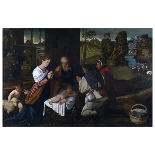 ����������� �� ������ ���������� �������� (The Adoration of the Shepherds) �3 �������� �� ����� 61��. x 40��. 2000�