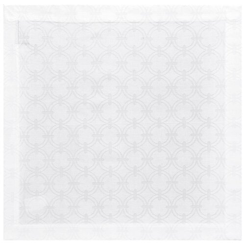  Jacquard Francais Anneaux White 50x50  4000