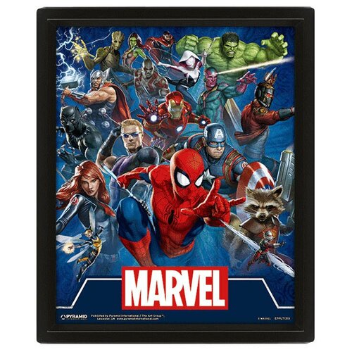  3D  Marvel: Cinematic Icons,  1529  Pyramid International