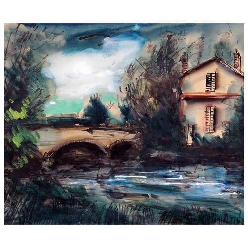       (The Bridge over Seine)   48. x 40. 1680