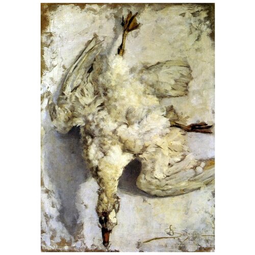         (Still Life with White Goose)   50. x 71.,  2580   