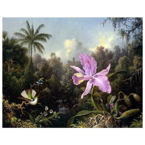        (Orchids and Hummingbird) 4    51. x 40.,  1750   