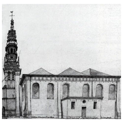       (The Nieuwe Kerk from the South, Haarlem)    62. x 60. 2650