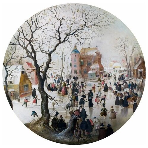           (A Winter Scene with Skaters near a Castle)   61. x 60. 2610