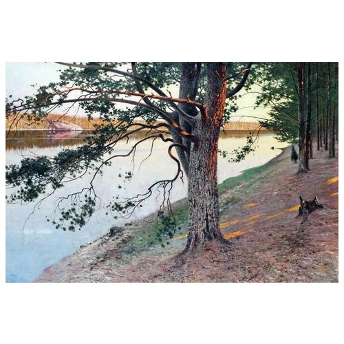      (The shore of the lake) 1 60. x 40. 1950