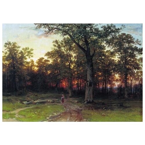      (Wood in the evening)   57. x 40. 1880