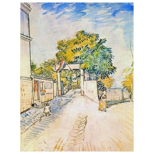          (Entrance to the Moulin de la Galette)    30. x 39. 1210