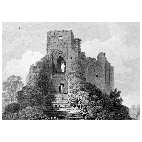      (Castle ruins) 70. x 50. 2540