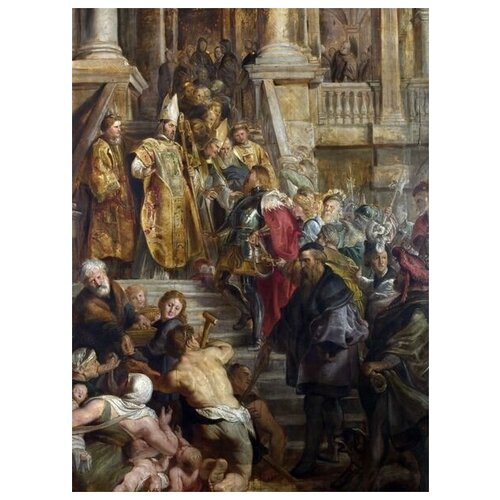           (Saint Bavo is received by Saints Amand and Floribert)    50. x 68. 2480