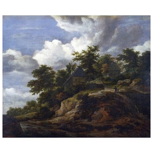         (A Rocky Hill with Three Cottages, a Stream at its Foot) и   36. x 30. 1130