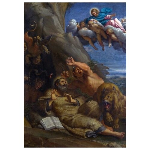        (Christ appearing to Saint Anthony Abbot)   40. x 57. 1880